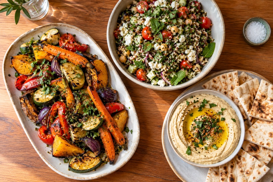 Vegetarian plates